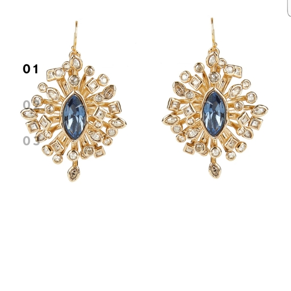 ALEXIS BITTAR EARRING, 14K GOLD PLATED - Picture 2 of 3